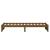 Cadru de pat single, maro miere, 90x190 cm, lemn masiv GartenMobel Dekor