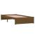 Cadru de pat single, maro miere, 90x190 cm, lemn masiv GartenMobel Dekor