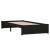Cadru de pat single, negru, 90x190 cm, lemn masiv GartenMobel Dekor