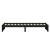 Cadru de pat single, negru, 90x190 cm, lemn masiv GartenMobel Dekor