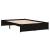Cadru de pat mic dublu, negru, 120x190 cm, lemn masiv GartenMobel Dekor