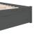 Cadru de pat, gri, 140x190 cm, lemn masiv de pin GartenMobel Dekor