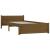 Cadru de pat mic single, maro miere, 75x190 cm, lemn masiv GartenMobel Dekor