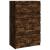 Servantă, stejar fumuriu, 60x35x98,5 cm, lemn prelucrat GartenMobel Dekor