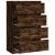 Servantă, stejar fumuriu, 60x35x98,5 cm, lemn prelucrat GartenMobel Dekor
