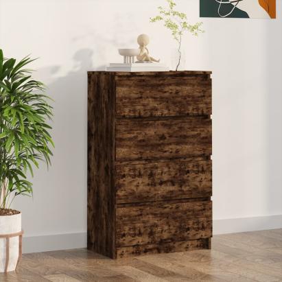 Servantă, stejar fumuriu, 60x35x98,5 cm, lemn prelucrat GartenMobel Dekor