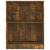 Bibliotecă, stejar fumuriu, 60x24x74,5 cm, lemn prelucrat GartenMobel Dekor