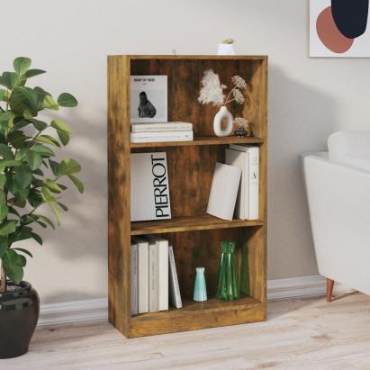 Bibliotecă, stejar fumuriu, 60x24x109 cm, lemn prelucrat GartenMobel Dekor