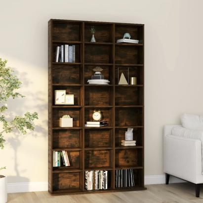 Dulap CD-uri, stejar fumuriu, 102x23x177,5 cm, lemn prelucrat GartenMobel Dekor