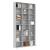 Dulap CD-uri, sonoma gri, 102x23x177,5 cm, lemn prelucrat GartenMobel Dekor