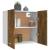 Dulap suspendat, stejar maro, 60x31x60 cm, lemn prelucrat GartenMobel Dekor