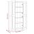 Bibliotecă, stejar fumuriu, 82,5x30,5x185,5 cm, lemn prelucrat GartenMobel Dekor