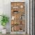 Bibliotecă, gri sonoma, 82,5x30,5x185,5 cm, lemn prelucrat GartenMobel Dekor