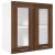 Dulap suspendat cu sticlă, stejar maro, 60x31x60 cm lemn GartenMobel Dekor
