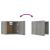 Dulap TV montaj pe perete, 4 buc., sonoma gri, 30,5x30x30 cm GartenMobel Dekor