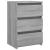 Noptiere, 2 buc., gri sonoma, 40x35x62,5 cm, lemn prelucrat GartenMobel Dekor