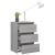 Noptiere, 2 buc., gri sonoma, 40x35x62,5 cm, lemn prelucrat GartenMobel Dekor