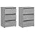 Noptiere, 2 buc., gri sonoma, 40x35x62,5 cm, lemn prelucrat GartenMobel Dekor