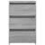 Noptiere, 2 buc., gri sonoma, 40x35x62,5 cm, lemn prelucrat GartenMobel Dekor