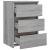 Noptiere, 2 buc., gri sonoma, 40x35x62,5 cm, lemn prelucrat GartenMobel Dekor