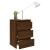 Noptiere, 2 buc., stejar maro, 40x35x62,5 cm, lemn prelucrat GartenMobel Dekor