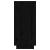 Servante, 2 buc., negru, 31,5x34x75 cm, lemn masiv de pin GartenMobel Dekor