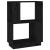 Bibliotecă/Separator cameră negru 51x25x70 cm lemn masiv de pin GartenMobel Dekor