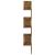 Raft perete de colț stejar afumat 20x20x127,5 cm lemn compozit GartenMobel Dekor