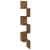 Raft perete de colț stejar afumat 20x20x127,5 cm lemn compozit GartenMobel Dekor