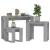 Mese suprapuse, 3 buc, stejar Sonoma gri, lemn prelucrat GartenMobel Dekor