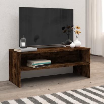 Comodă TV, stejar fumuriu, 100x40x40 cm, lemn compozit GartenMobel Dekor