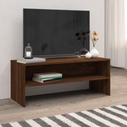 Comodă TV, stejar maro, 100x40x40 cm, lemn compozit GartenMobel Dekor