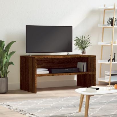 Comodă TV, stejar maro, 80x40x40 cm, lemn prelucrat GartenMobel Dekor
