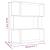 Bibliotecă/Separator stejar fumuriu 80x24x96cm lemn prelucrat GartenMobel Dekor