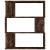 Bibliotecă/Separator stejar fumuriu 80x24x96cm lemn prelucrat GartenMobel Dekor