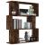 Bibliotecă/Separator stejar fumuriu 80x24x96cm lemn prelucrat GartenMobel Dekor