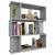 Bibliotecă/Separator, sonoma gri, 80x24x96cm, lemn prelucrat GartenMobel Dekor