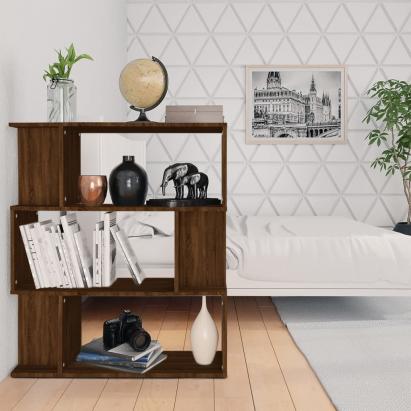 Bibliotecă/Separator, stejar maro, 80x24x96 cm , lemn prelucrat GartenMobel Dekor