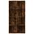 Bibliotecă/dulap, stejar fumuriu, 66x30x130 cm, lemn prelucrat GartenMobel Dekor