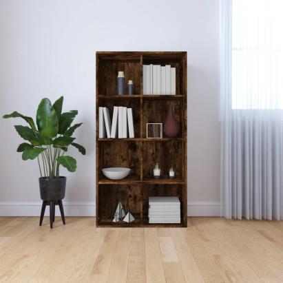 Bibliotecă/dulap, stejar fumuriu, 66x30x130 cm, lemn prelucrat GartenMobel Dekor