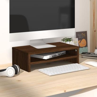 Suport pentru monitor stejar maro 42x24x13 cm lemn prelucrat GartenMobel Dekor