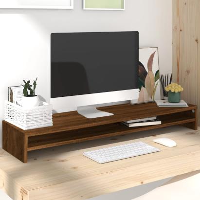 Suport pentru monitor stejar maro 100x24x13 cm lemn prelucrat GartenMobel Dekor