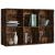 Bibliotecă/dulap, stejar fumuriu, 66x30x98 cm, lemn prelucrat GartenMobel Dekor