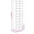 Pantofar, stejar fumuriu, 54x34x183 cm, lemn prelucrat GartenMobel Dekor