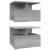 Noptiere plutitoare 2 buc. gri sonoma 40x31x27 cm lemn GartenMobel Dekor