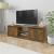 Comodă TV, stejar fumuriu, 120x30x35,5 cm, lemn prelucrat GartenMobel Dekor