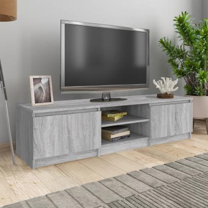 Comodă TV, gri sonoma, 140x40x35,5 cm, lemn prelucrat GartenMobel Dekor