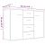 Dulap lateral, stejar fumuriu, 88x30x65 cm, lemn compozit GartenMobel Dekor