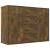Dulap lateral, stejar fumuriu, 88x30x65 cm, lemn compozit GartenMobel Dekor