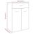 Pantofar, stejar fumuriu, 60x35x84 cm, lemn prelucrat GartenMobel Dekor